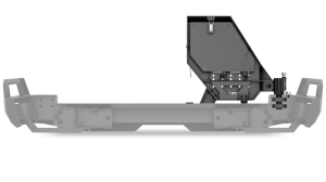 Toyota 4Runner Rear Bumper - Body Armor 4x4 - Pro Series II - Driver-Side Swingout - Light Texture Black - `10-`24